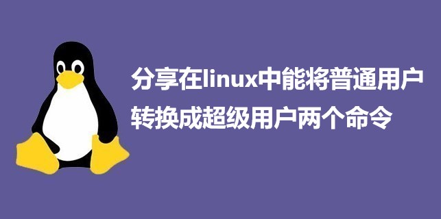 分享在linux中能将普通用户转换成超级用户两个命令