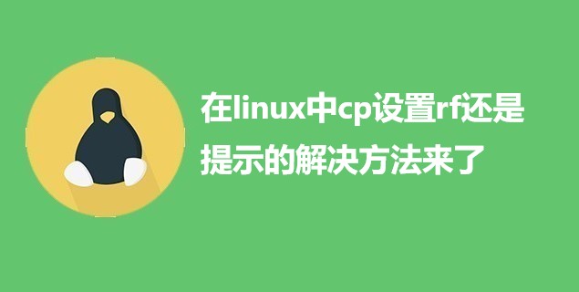 在linux中cp设置rf还是提示的解决方法来了